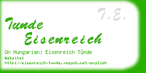 tunde eisenreich business card