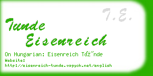 tunde eisenreich business card